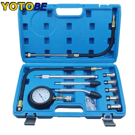 automotive petrol gas engine cylinder compression tester|consumer auto parts compression tester.